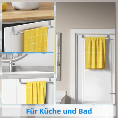 Handtuchhalter Küche Tür Einhängen ohne Bohren 2er Pack Edelstahl