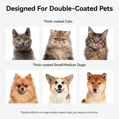 aumuca Katzen- und Hundebürste für Langhaar, Unterwollekamm