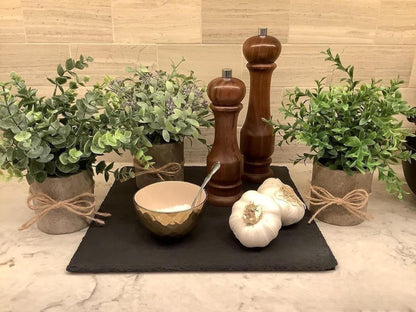 Künstliche Eukalyptus Pflanzen Mini Kunstpflanze Deko 3