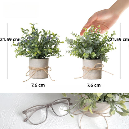 Künstliche Eukalyptus Pflanzen für Schlafzimmer Deko