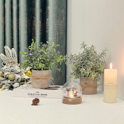 Künstliche Eukalyptus Pflanzen 3 Stück Deko Schlafzimmer Bad Küche Innen