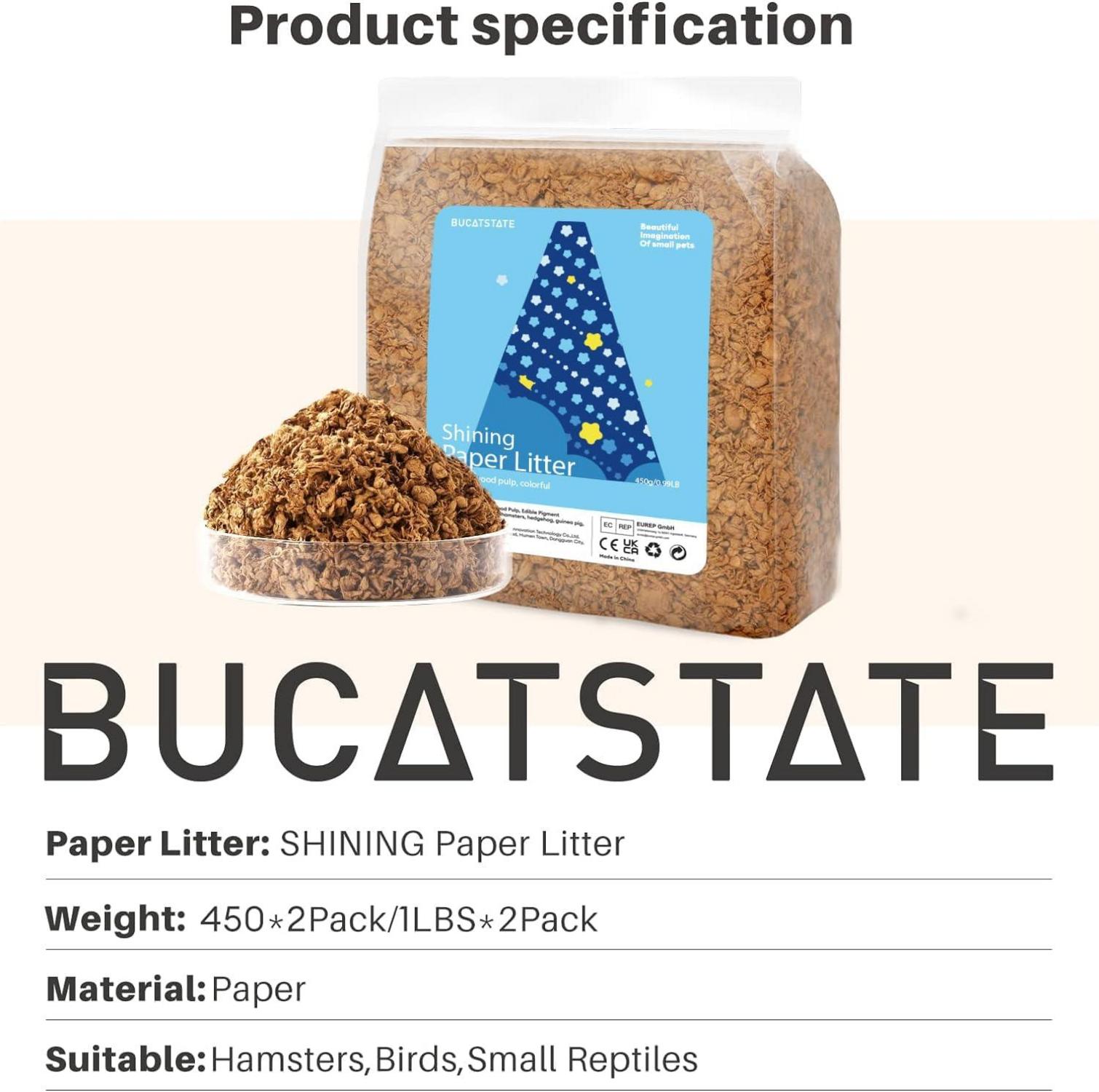 Hamsterstreu Bunt 900g - Staubfrei, Natürlich für Kleine Haustiere