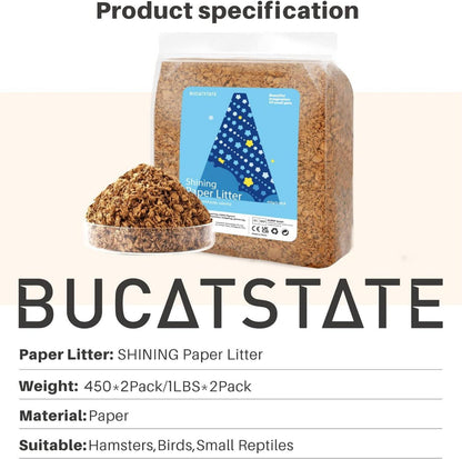 Hamsterstreu Bunt 900g - Staubfrei, Natürlich für Kleine Haustiere