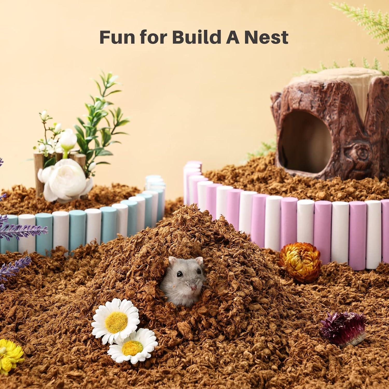 Hamster Streu Bunt 900g Staubfrei Geruchskontrolle für Kleine Haustiere