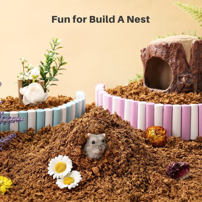 Hamster Streu Bunt 900g Staubfrei Geruchskontrolle für Kleine Haustiere