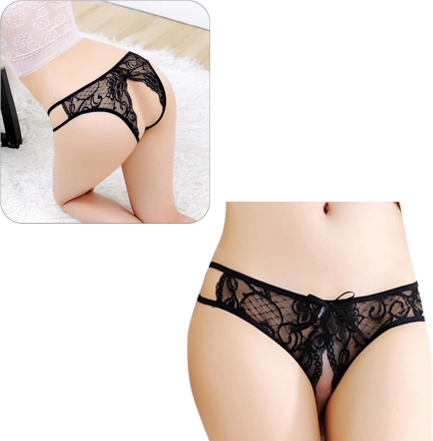 Sexy Damen Spitze Tanga Ouvert Slip 8er Packs Unterhosen