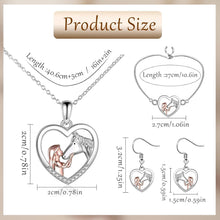 Pferd Halskette Armband Set Mädchen Geschenke