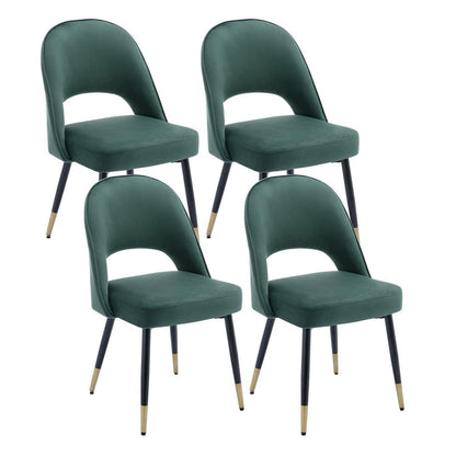 Samt Esszimmerstühle Set 4 - Modern & Komfortabel Grün