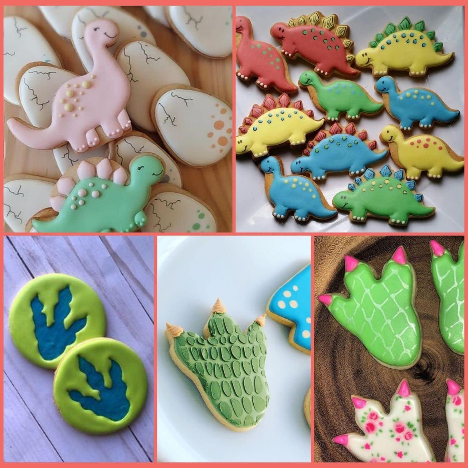 5tlg. Dinosaurier Ausstechformen Set Edelstahl Backform Küche Silikon
