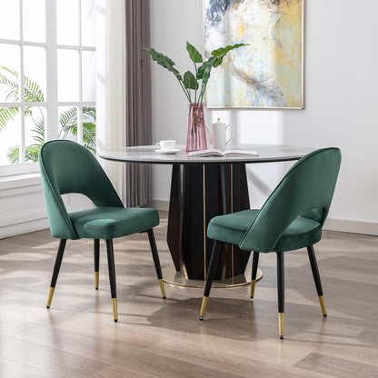 Samt Esszimmerstühle 2er Set – Modern & Komfortabel Grün