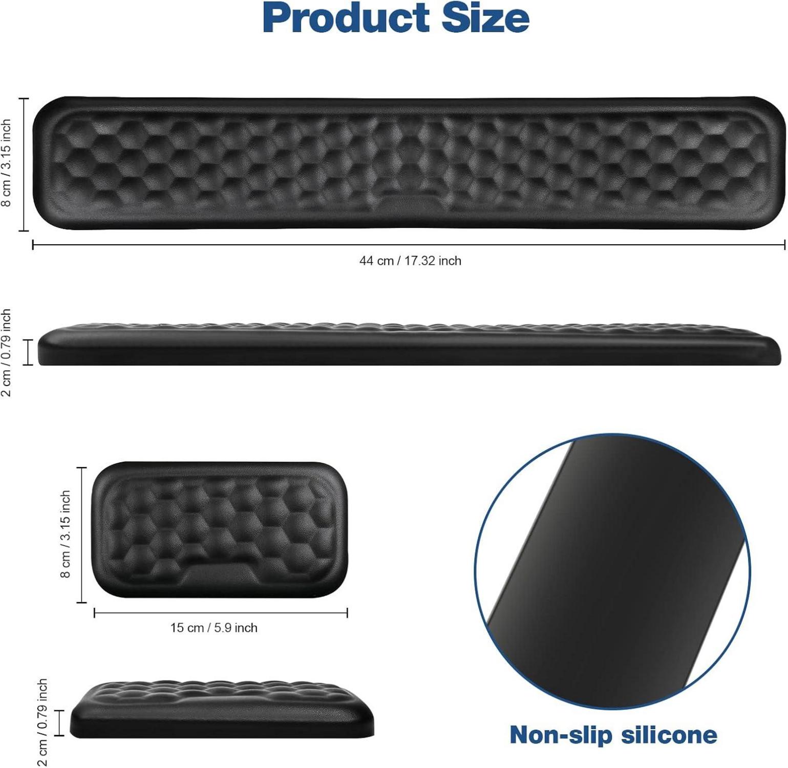 Handgelenkauflage Maus und Tastatur Set Memory Foam Ergonomisch