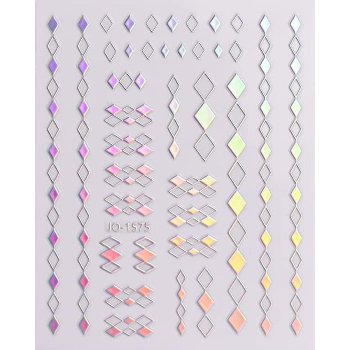 Aurora Nagelsticker – 12 Blatt Holografische Nail Art Aufkleber