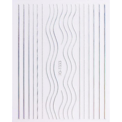 Aurora Nagelsticker – 12 Blatt Holografische Nail Art Aufkleber