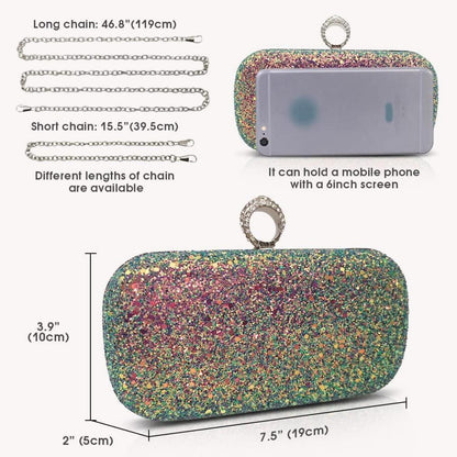 Pahajim Damen Clutch Glitzer Abendtasche Handtasche Hochzeit
