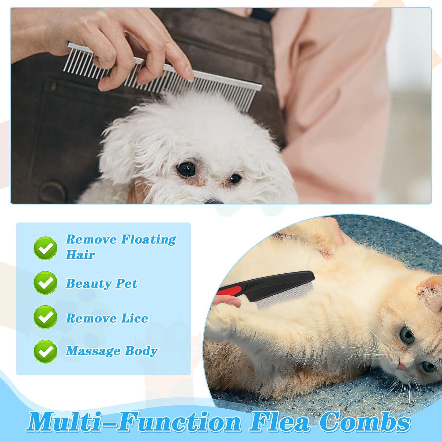5 Stück Tränen Fleck Entferner Hunde Augen Kamm Flohkämme Mehrzweck