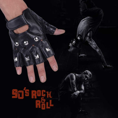 Rocker Outfit Herren 80er Jahre Heavy Metal Kostüm mit Zubehör