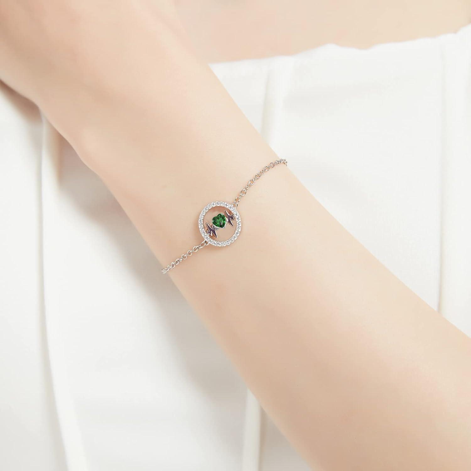 Herzschlag Armband Silber 925 Verstellbar Zirkonia Damen Geschenk