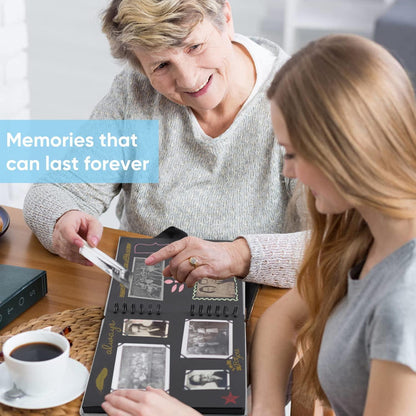 Fotoalbum Zum Selbstgestalten mit 80 Schwarzen Seiten Scrapbook DIY