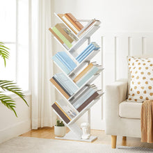 HOOBRO Bücherregal Standregal Baumform 9 Ebenen Heimbüro
