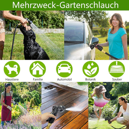 Flexibler Gartenschlauch 15M Wasserschlauch 8 Funktionen