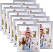 12er Set Bilderrahmen 20x25cm Silber Plexiglas Collage Wand Tisch