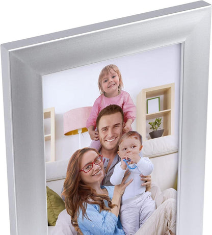12er Set Bilderrahmen 20x25 cm Silber Plexiglas Wand/Tisch 20x25cm