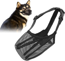 Maulkorb Hund mit Abgerundetem Mesh für Kleine, Mittlere, Große Hunde