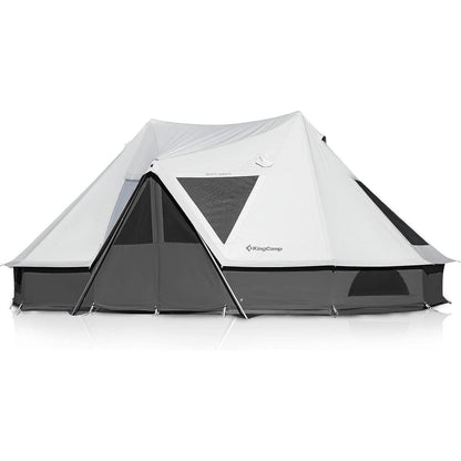 Glampingzelt für 6-12 Personen, Baumwolle, wasserdicht, mit Kaminöffnung