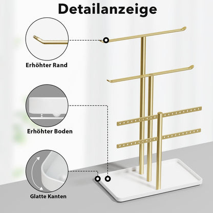 32cm Schmuck Organizer mit 4 Ebenen - Schmuckaufbewahrung in
