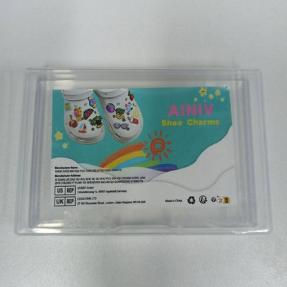 Ainiv Schuh Charms Kinder Cartoon Dekoration PVC Clogs Armband 50 Stück