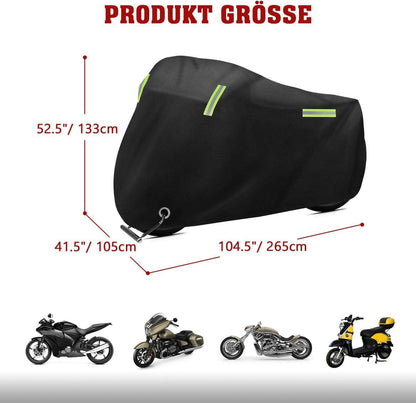 Motorrad Abdeckplane Wasserdicht 420D Oxford-Gewebe Beutel