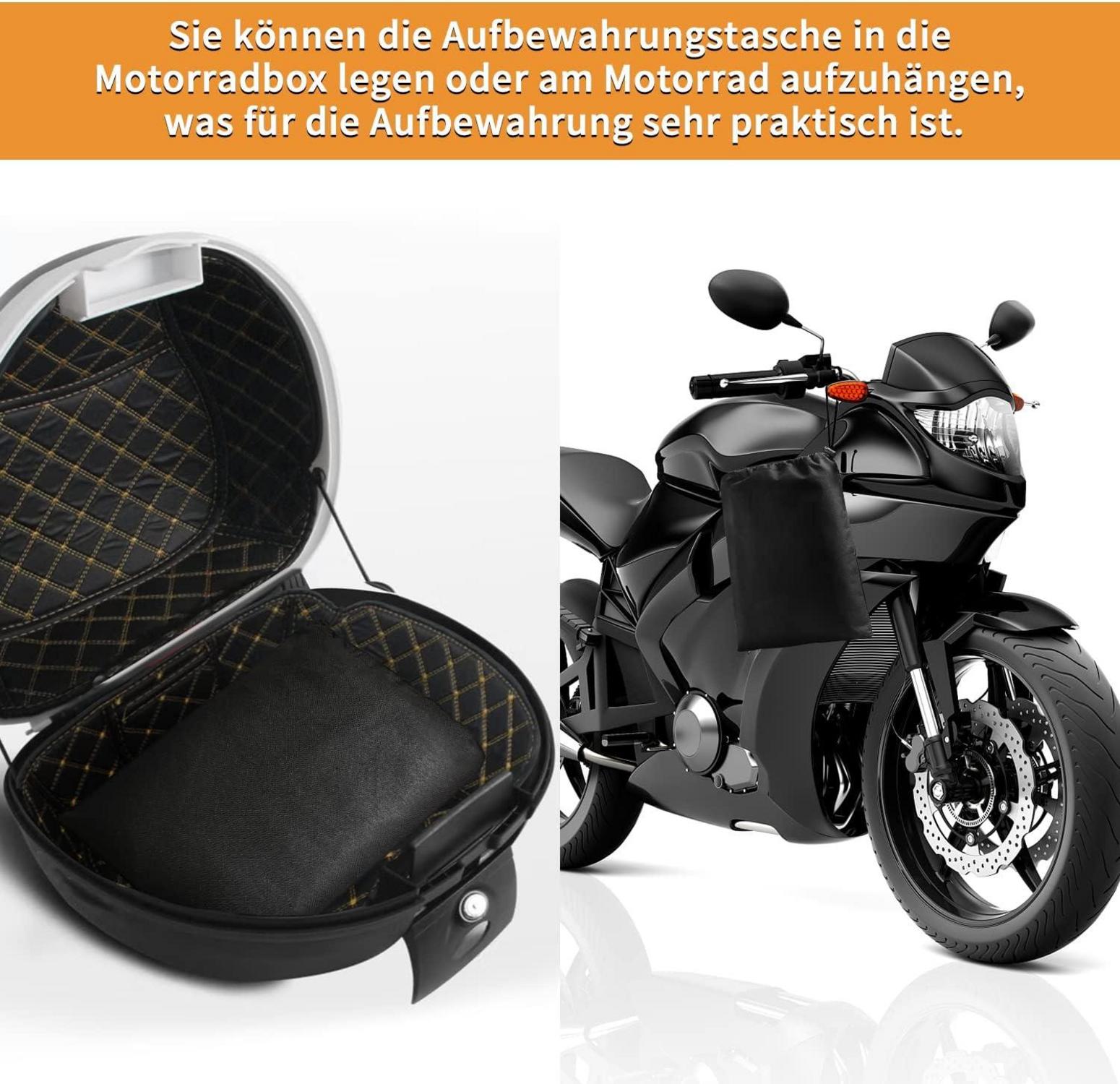 Motorrad Abdeckplane Wasserdicht 420D Oxford-Gewebe 265x105x133cm
