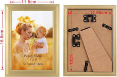 Goldene Bilderrahmen Set 13x18 cm für Fotos Collage