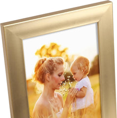 12er Set Bilderrahmen 13x18 cm Gold für Fotos und Collagen