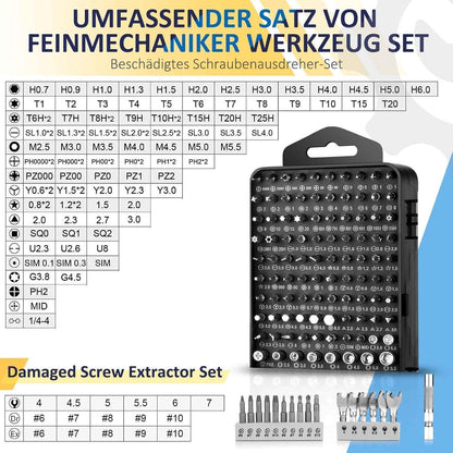 Feinmechaniker Werkzeug Set 138 in 1 Schraubendreher Set