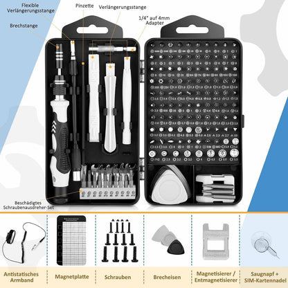 Feinmechaniker Werkzeug Set 138 in 1 Schraubendreher Set