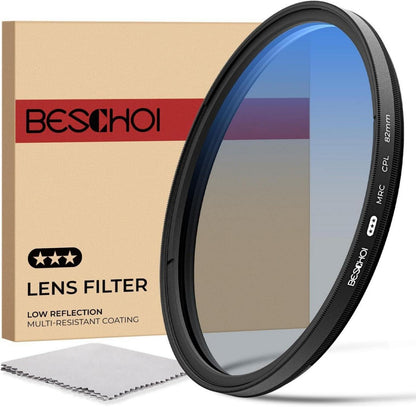 Zirkularer Polfilter 62mm CPL Filter mit 30-Fach Vergütung