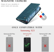 Samsung Galaxy S23 Handyhülle Premium Leder Flip Case