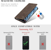 Samsung Galaxy S23 5G Handyhülle Leder Flip Case Magnet