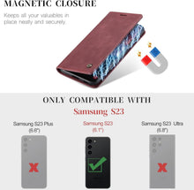 Samsung Galaxy S23 5G Handyhülle - Premium Leder Klapp Case