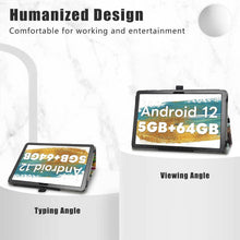 LiuShan PU Leder Hülle Case mit Ständer für 10 Zoll Tablet