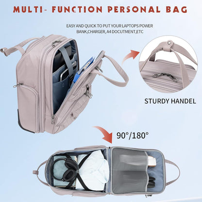 Handgepäck Koffer Trolley 40cm Carry On Untersitzer multifunktional Frauen