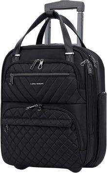 Handgepäck Koffer Trolley 40cm Carry On Untersitzer 16-Zoll Schwarz