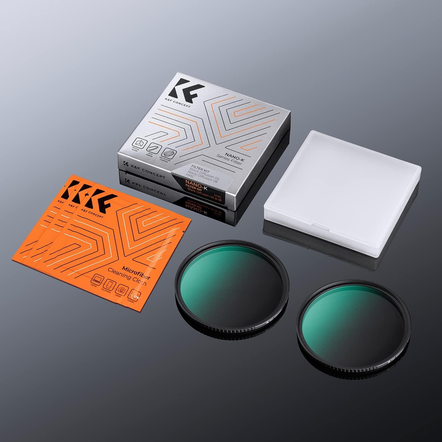 K&F Concept Nano-K Black-Mist 1/4 & 1/8 Filter Filterset 58mm