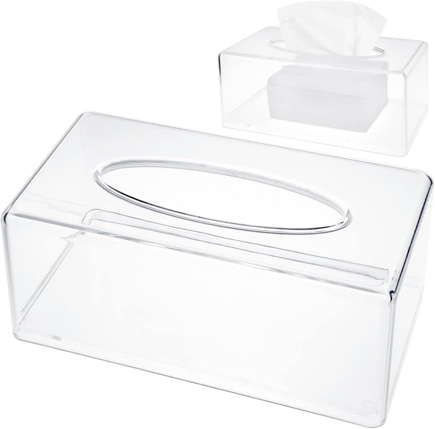 Transparente Acryl Taschentuchbox für Schlafzimmer Badezimmer Büro