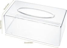 Acryl Taschentuchbox Transparent Tissue Box 22x12x9cm Büro