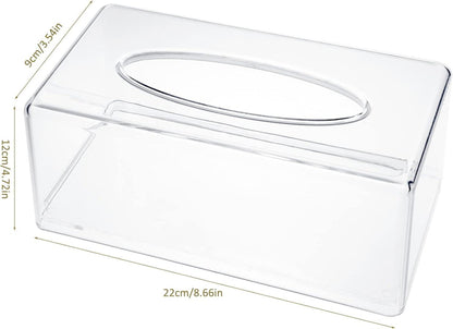 Acryl Taschentuchbox Transparent Tissue Box 22x12x9cm Büro