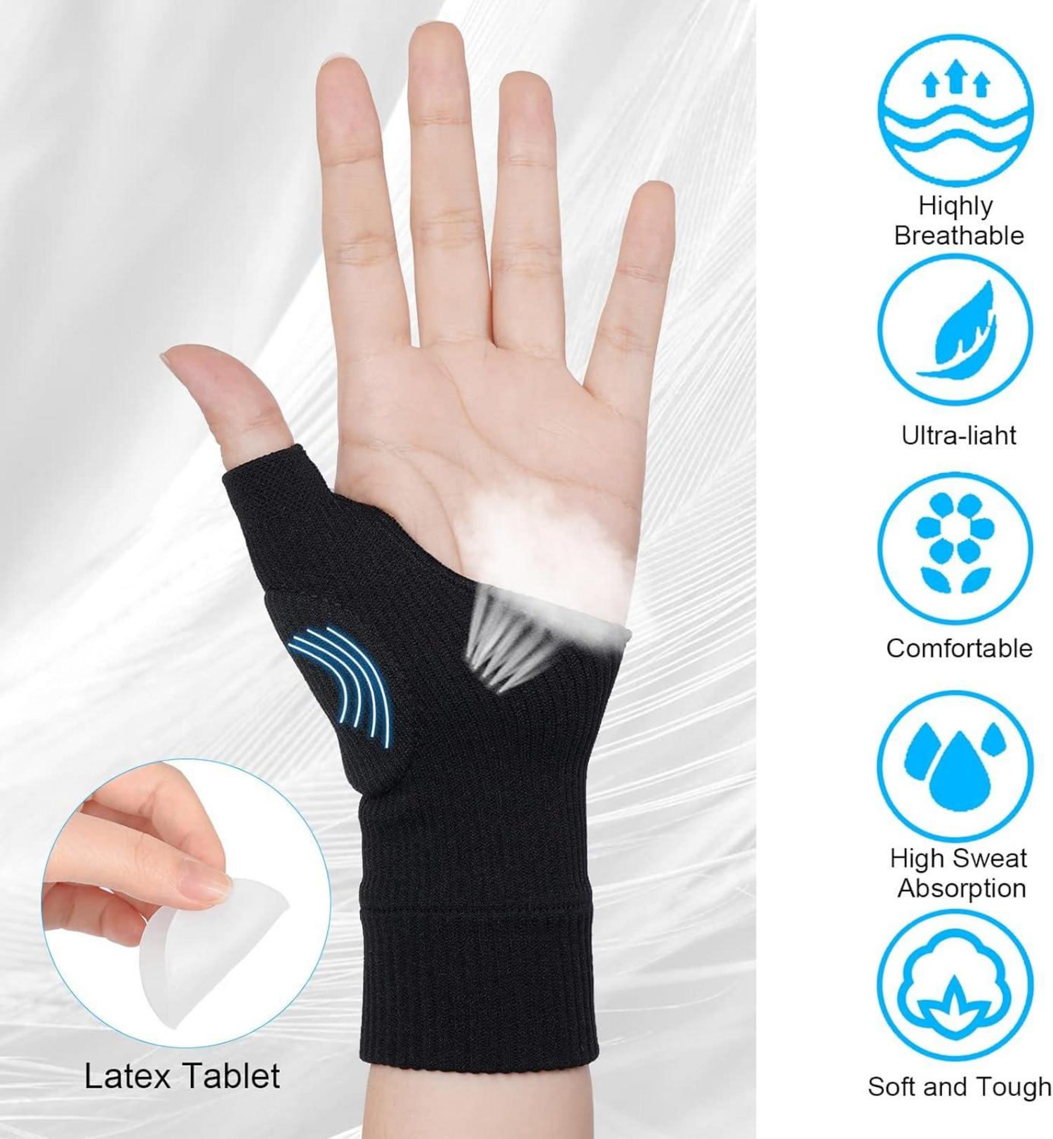 Arthritis Kompressionshandschuhe mit Gel und Handgelenkbandage
