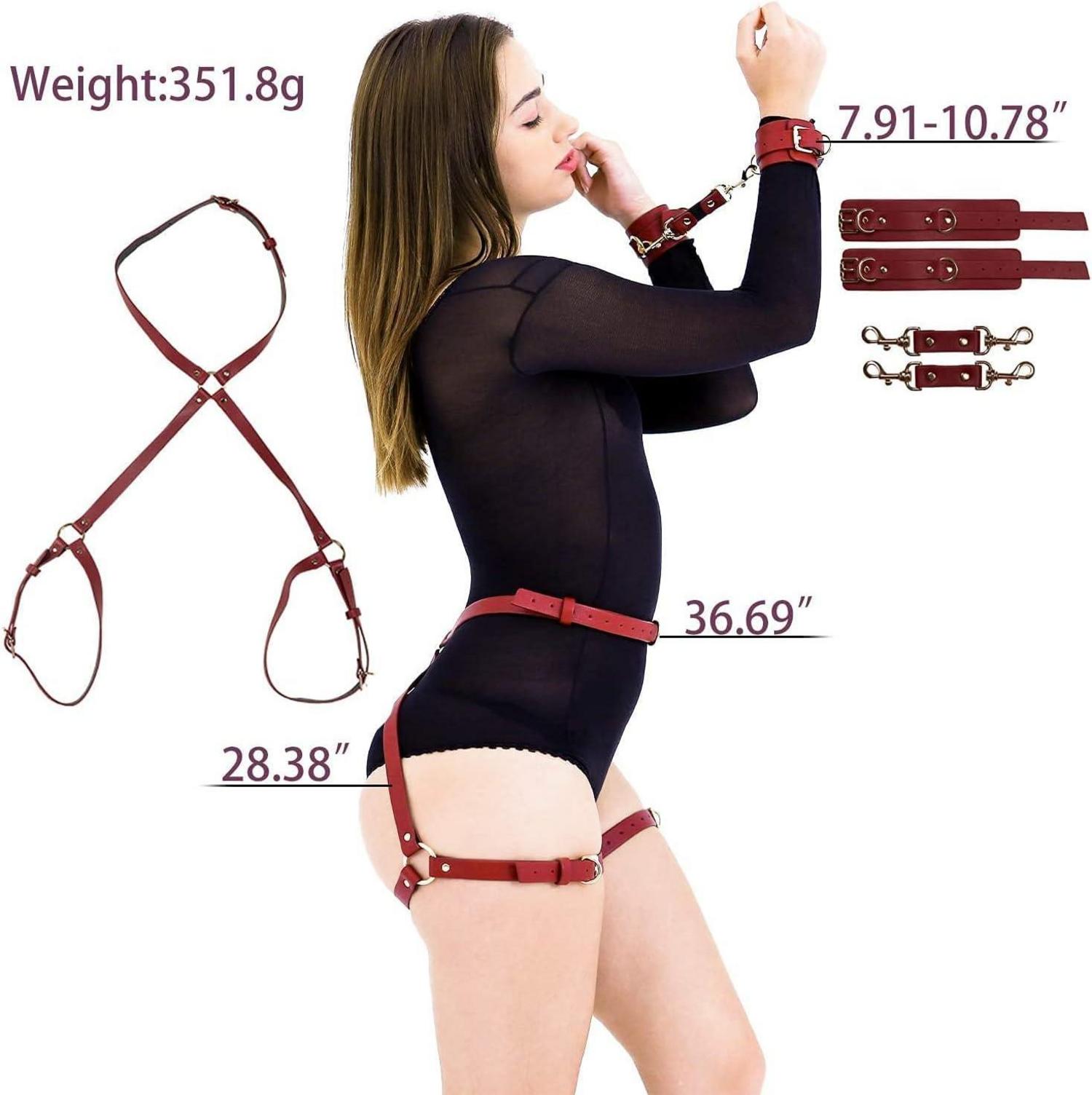 Sex Bondage SM Fesselset für Frauen mit Handgelenksmanschetten und