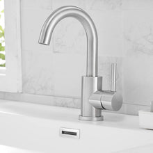 WasserHoy Waschtischarmatur 360° Schwenkend Edelstahl Matte Black